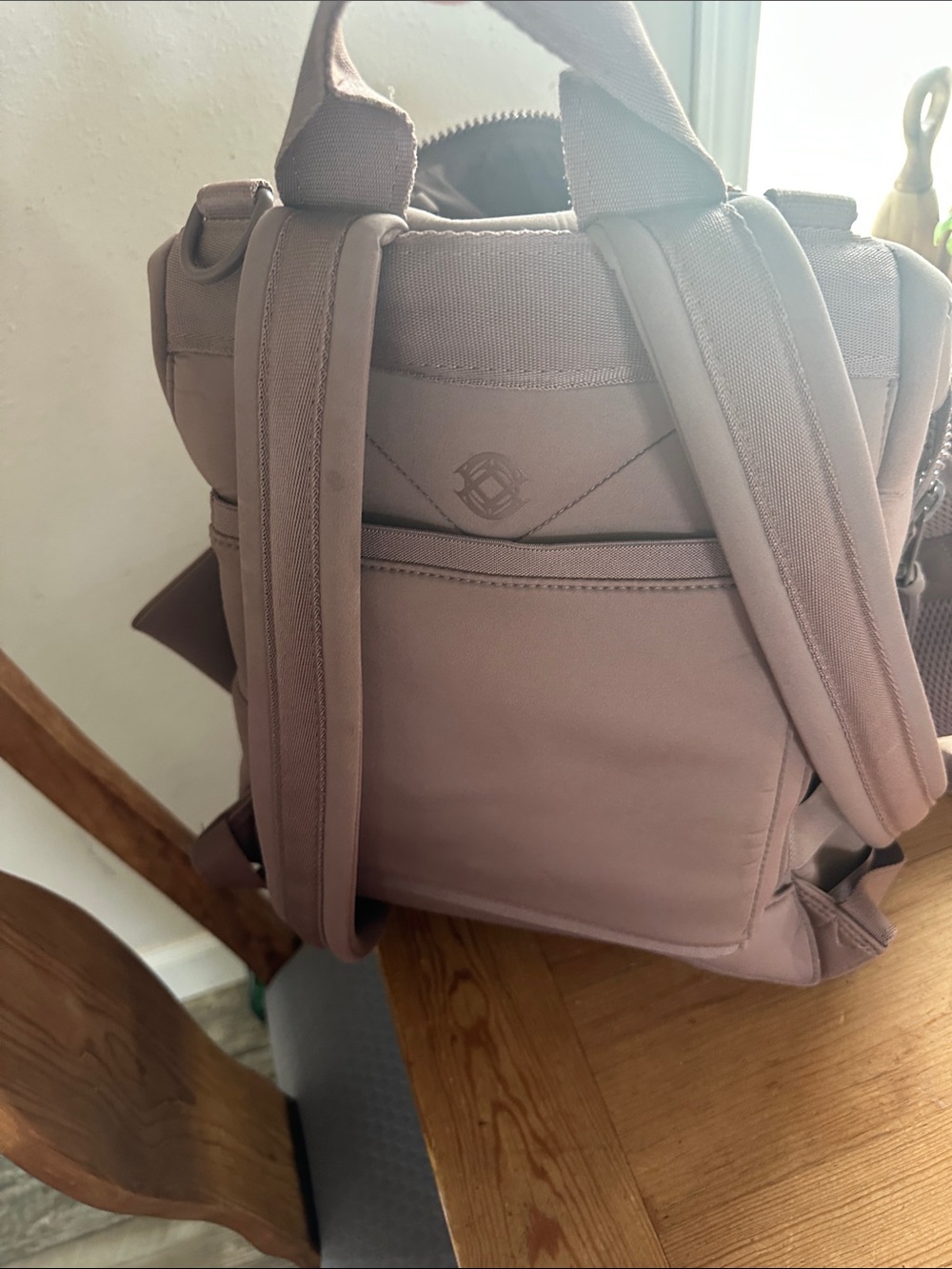 Dagne Dover Brown Baby Backpack with Front Zips - Picture 5 of 5